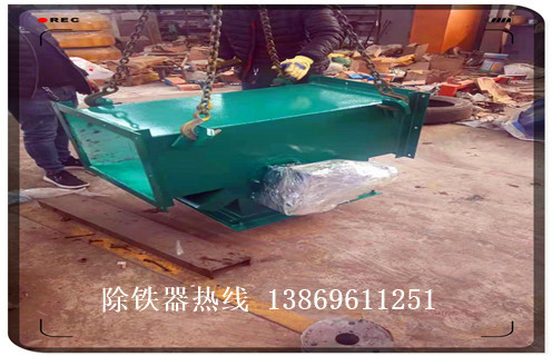 管道自卸式除鐵器，上海管道自式除鐵器_遠(yuǎn)力江西風(fēng)送管道除鐵器應(yīng)用安裝示意圖型12000高斯_可定制工作原理